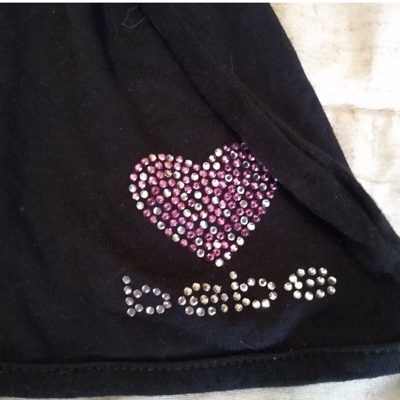 90's bebe Dress Faux Wrap Black Rhinestone 90s SZ XL NWT - Picture 7 of 9